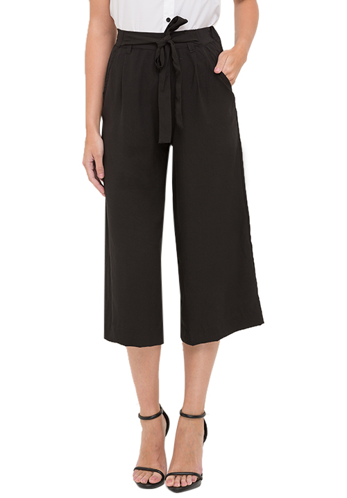 All Black Tie Up Culottes!